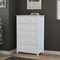 International Concepts Solid Wood Bedroom Dresser/Chest with 5 Drawers, White BD08-8005 - alternate 8